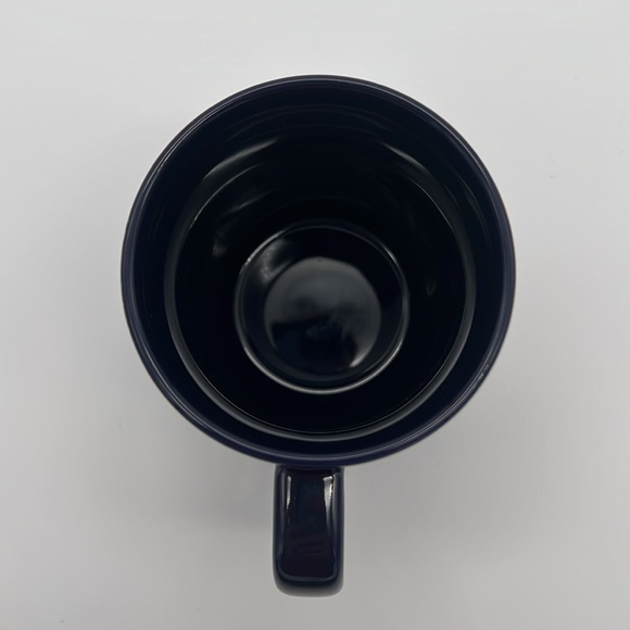 Starbucks Navy Poinsettia Ceramic 12oz Siren Logo Coffee Tea Holiday Mug Cup - Picture 6 of 9